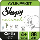 Sleepy Natural Bebek Bezi 4+ Beden 88 Adet - 1