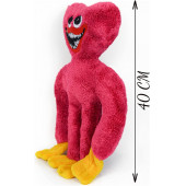 Peluş Huggy Wuggy Canavar Oyuncak 2 Adet 40 Cm (Mavi ve Pembe) Hugi Vugi Hagi Vagi  Elleri Yapışan - 3