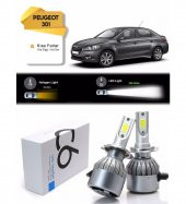 Peugeot 301 Kısa Far Led Xenon Şimşek Etkili - 1
