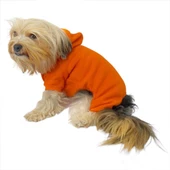 Pro Orange Polar Kapşonlu Köpek Tulumu Kıyafeti - 4