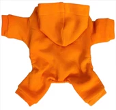 Pro Orange Polar Kapşonlu Köpek Tulumu Kıyafeti - 6
