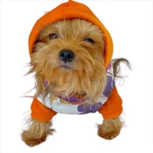 Flower Power Çantalı Tulumlu Su itici Yağmurluklu Köpek Seti Kıyafeti - 6