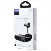 Joyroom JR-CL06 Üç Soketli 5in1 154W Araç Şarj Adaptörü PD+QC3.0+USB*4 - 5