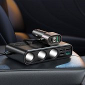 Joyroom JR-CL06 Üç Soketli 5in1 154W Araç Şarj Adaptörü PD+QC3.0+USB*4 - 6
