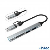 Schitec 5in1 UsbA ve Type-C To UsbA 3.01, TF, SD Çoklayıcı Hub Adaptör - 2