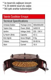 GARANTİ CAMLI DAVUL FIRIN BÜYÜK BOY TEK EMAYE TEPSİLİ DAVUL FIRIN - 2