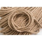 Jüt Halat Dekor ipi 5 Mm 25 Metre ip Halat ip Hasır ip Jüt Kendir ip - 1