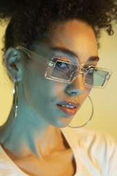 POLO55 Kemik Çerçeve Muse Model Kadın Güneş Gözlüğü PL21kg083r007 thumbnail 1