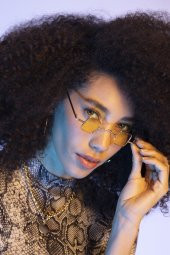 POLO55 Metal Çerçeveli Küçük Kare Kadın Güneş Gözlüğü PL21kg109r005 thumbnail 1