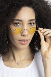 POLO55 Metal Çerçeveli Küçük Kare Kadın Güneş Gözlüğü PL21kg109r005 thumbnail 2