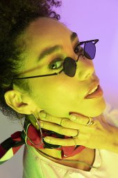 POLO55 Metal Çerçeveli Küçük Kare Kadın Güneş Gözlüğü PL21KG110R001 thumbnail 1