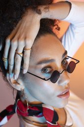 POLO55 Metal Çerçeveli Küçük Kare Kadın Güneş Gözlüğü PL21KG110R001 thumbnail 3