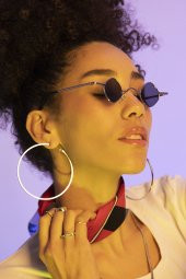 POLO55 Metal Çerçeveli Küçük Kare Kadın Güneş Gözlüğü PL21KG110R002 thumbnail 2