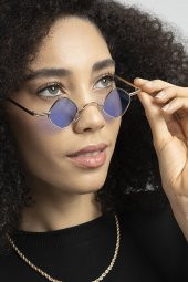 POLO55 Metal Çerçeveli Küçük Kare Kadın Güneş Gözlüğü PL21KG110R007 thumbnail 1