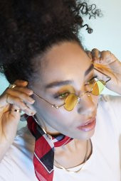 POLO55 Metal Çerçeveli Küçük Kare Kadın Güneş Gözlüğü PL21KG110R006 thumbnail 3