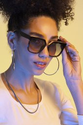 Gold Detaylı Siyah Büyük Kasa Kadın Güneş Gözlüğü PL22KG001R002 thumbnail 1