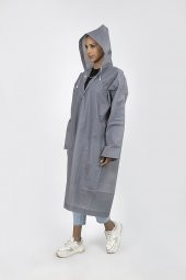POLO55  Kapüşonlu Çıtçıtlı Yağmurluk ve Rüzgarlık - 3