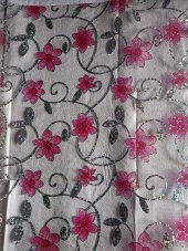 ŞEFFAF DESENLİ MASA ÖRTÜSÜ 1,4 mm 80 cm Pvc Kaymaz Masa Örtüsü - 1