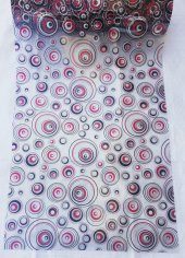 ŞEFFAF DESENLİ 80cm x 180cm MASA ÖRTÜSÜ 1.7mm KALIN PVC KAYMAZ MASA ÖRTÜSÜ - 1