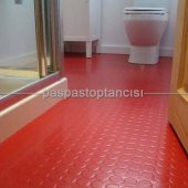 PARALI DESEN 110cm x 500 cm  KIRMIZI SOR OTO ZEMİN KAPLAMA-YER DÖŞEMESİ - 1