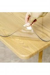 ŞEFFAF MASA ÖRTÜSÜ 90cm X 200cm 1.4mm PVC MASA ÖRTÜSÜ KORUYUCU - 2