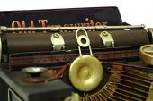Dekoratif Metal Daktilo Biblo Vintage Hediyelik - 5