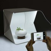 Ürün Çekim Çadırı Mini Fon Fotoğraf Stüdyosu Ledli Işık Perdesi - 3