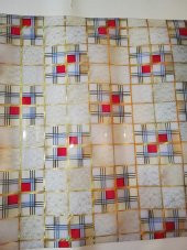 ŞEFFAF MASA ÖRTÜSÜ 1,4 mm 100 cm x 180 DESEN Kalın Pvc Kaymaz Masa Örtüsü Koruyucu 100 CM X 180 CM - 1