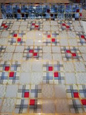 ŞEFFAF MASA ÖRTÜSÜ 1,7 mm 100 cm x 120 cm Kalın DESENLİ Pvc Kaymaz Masa  Koruyucu 100 CM X 120 CM - 1