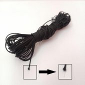 10 Metre Siyah Renk İçi Misinalı Makrome İpi Bileklik İpi Boncuk İpi thumbnail 1