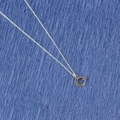 925 Ayar Gümüş Ay Yıldız Kolye thumbnail 3