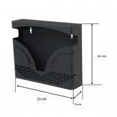 Akşan Metal Apartman Gazetelik Dergilik İlan Posta Kutusu Antrasit - 2