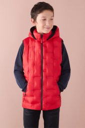 Erkek Çocuk Desenli Kapüşonlu Şişme Yelek 14582 - 8