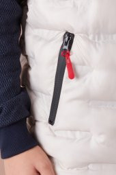 Erkek Çocuk Desenli Kapüşonlu Şişme Yelek 14582 - 11