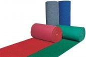COLOURMAT Kaydırmaz Kaymaz Yolluk Karmaşık Halı Kıvırcık Paspas 1m X 1m (MAVİ) - 2