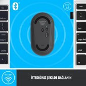 Logitech M350 Pebble Sessiz Kablosuz Kompakt Mouse Siyah - 5