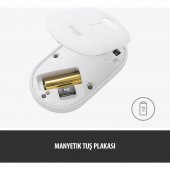 Logitech M350 Pebble Sessiz Kablosuz Kompakt Mouse Siyah - 7