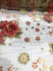 ŞEFAF DESENLİ Masa Örtüsü 70cm X 160cm 1.8mm Pvc Masa Örtüsü Desenli Koruyuc thumbnail 2