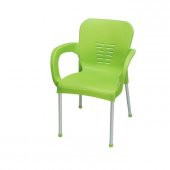 Comfort Aliminyum Ayaklı YEŞİL 4 Adet Sandalye - 1