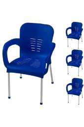 Comfort  Aliminyum Ayaklı Mavi 4 Adet Sandalye - 1