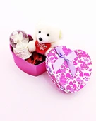 Sevgiliye Hediye Sevimli Mini Ayıcık ve Melek Kar Küresi Hediye Kutusu - 1