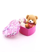 Sevgiliye Hediye Mini Ayıcık ve Melek Kar Küresi Hediye Kutusu - 2