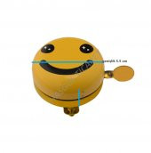 Hsgl Bisiklet Sarı Yüksek Sesli Metal Emoji ) Gülümse Yüz Zil Bisiklet Aksesuar İkaz Zil147 - 2