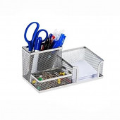 3 Bölmeli Metal Perforeli Organizer (GÜMÜŞ) - 1