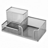 3 Bölmeli Metal Perforeli Organizer (GÜMÜŞ) - 2
