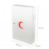 Akşan Metal Kilitli Kapaklı İlk Yardım Ecza Dolabı Beyaz Kod : 416 - 3