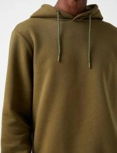 Koton Erkek Kapşonlu Sweatshırt - 5
