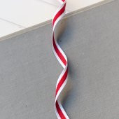 Kırmızı beyaz kurdele, 1 cm  5 metre - 3