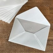 Beyaz transparan zarf, 13x18 cm  10 adet - 3