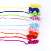Lila minik ponpon şerit, 1 cm  5 metre - 3